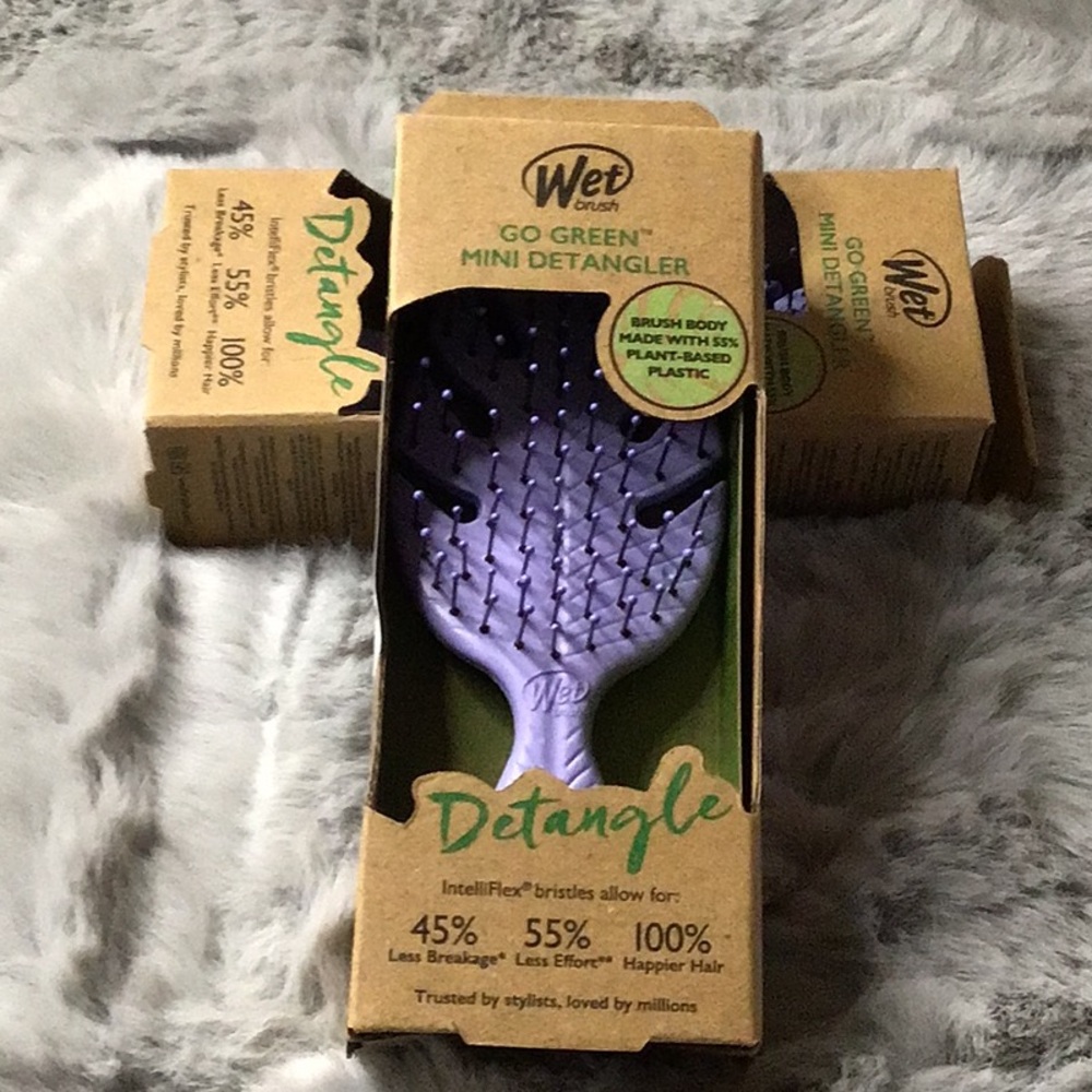 Go Green Mini Detangler - Purple